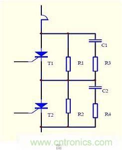 圖1：晶閘管的串聯(lián)電路結構
