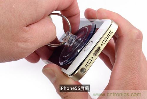 土豪金iPhone 5S拆解：內(nèi)部結(jié)構(gòu)升級，維修難度增加