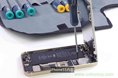 土豪金iPhone 5S拆解：內(nèi)部結(jié)構(gòu)升級，維修難度增加