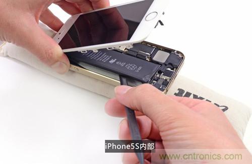 土豪金iPhone 5S拆解：內(nèi)部結(jié)構(gòu)升級，維修難度增加