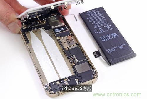 土豪金iPhone 5S拆解：內(nèi)部結(jié)構(gòu)升級，維修難度增加