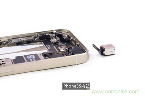 土豪金iPhone 5S拆解：內(nèi)部結(jié)構(gòu)升級，維修難度增加