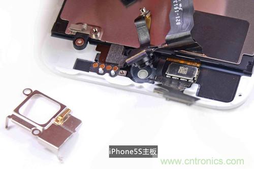 土豪金iPhone 5S拆解：內(nèi)部結(jié)構(gòu)升級，維修難度增加