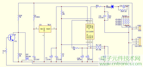 大功率LED燈具散熱風(fēng)扇檢測(cè)電路設(shè)計(jì)原理圖