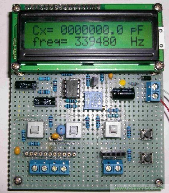 DIY集電容、電感和頻率為一體的測(cè)量?jī)x器