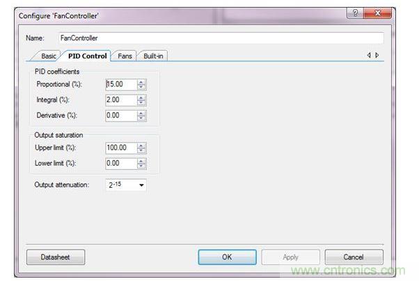 用于PSoC 3、PSoC 4與PSoC 5設計的PSoC Creator風扇控制器設計向導