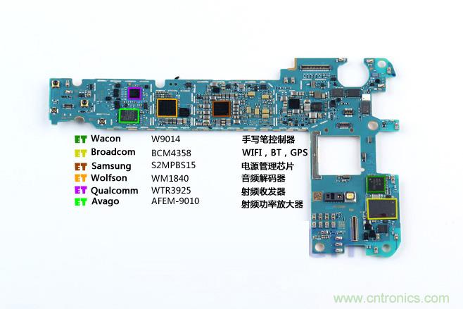 Galaxy Note5拆解，與S系列差距日漸模糊