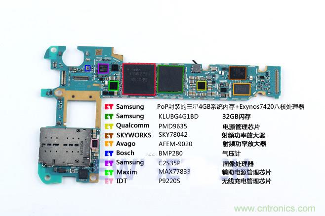 Galaxy Note5拆解，與S系列差距日漸模糊