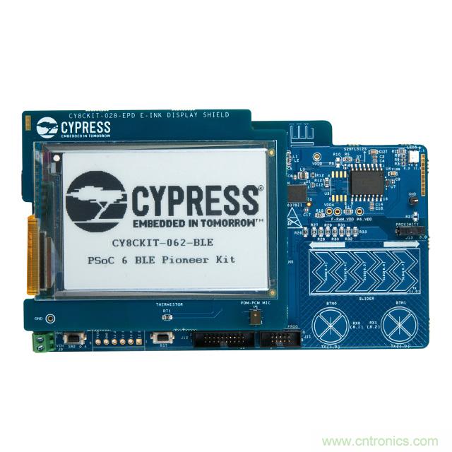 Cypress Semiconductor PSoC 6 BLE Pioneer 套件現(xiàn)已入庫 Digi-Key；客戶預(yù)訂訂單陸續(xù)發(fā)貨中