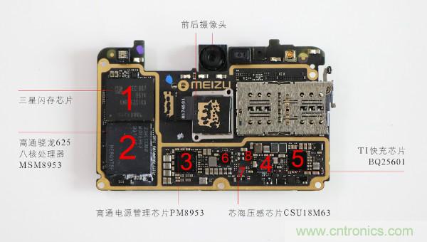 魅族M15拆解：做工精致，壓感Home鍵采用中國(guó)芯