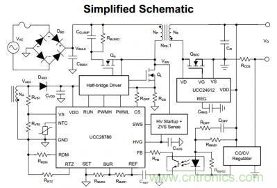 UCC28780自適應(yīng)零電壓開(kāi)關(guān)有源鉗位反激式控制器