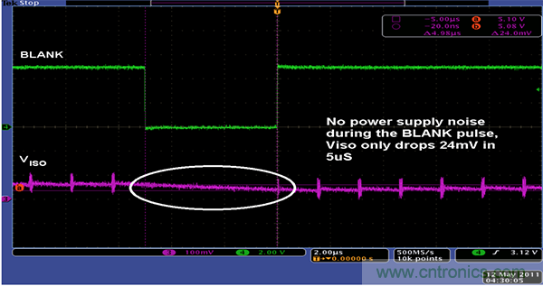 利用isoPower器件屏蔽電源，從而提高精度