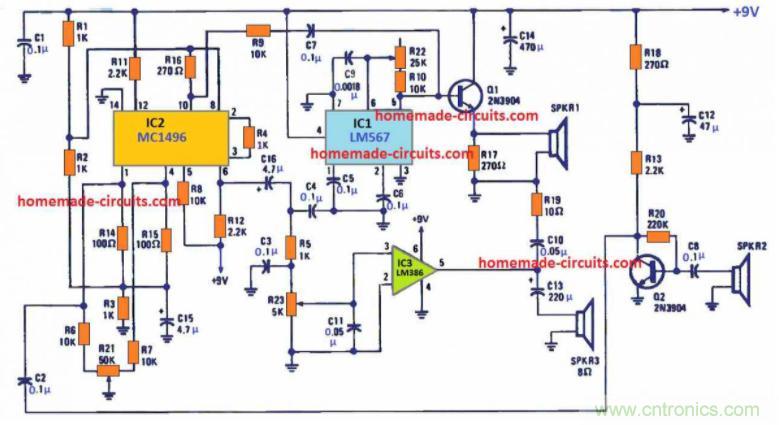 如何使用多普勒效應(yīng)的運(yùn)動檢測器電路