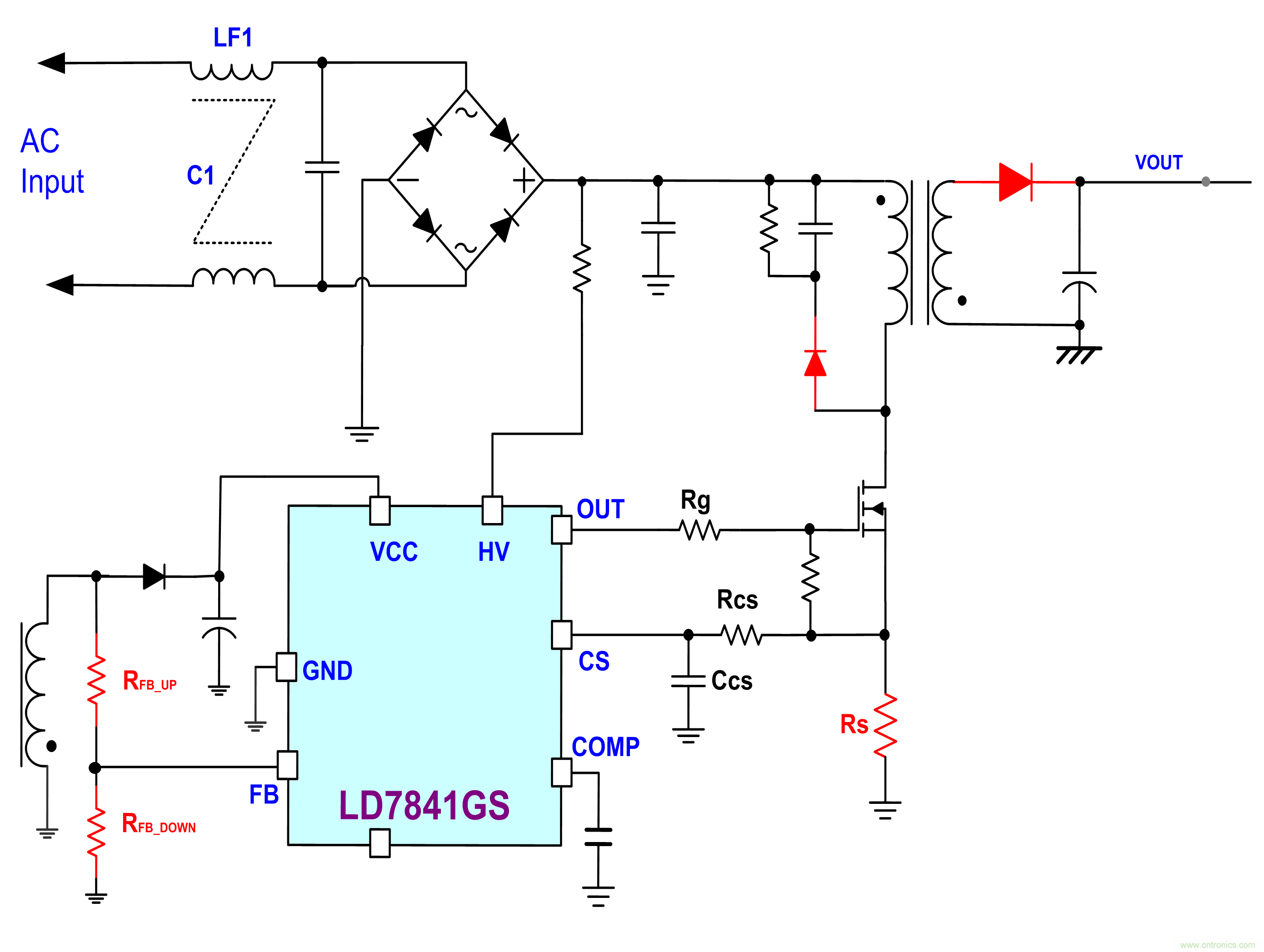 LD7841 PSR CV方案的照明作用