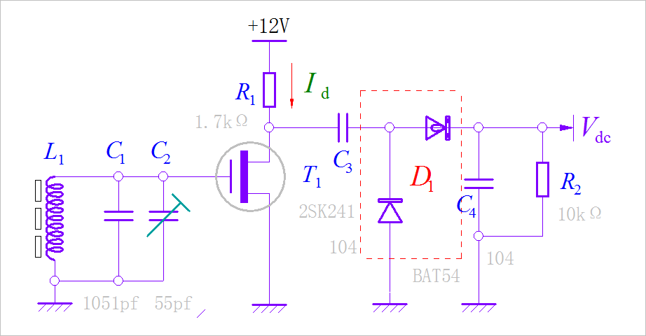 基于2SK241的導(dǎo)航150kHz信號的高頻放大檢波