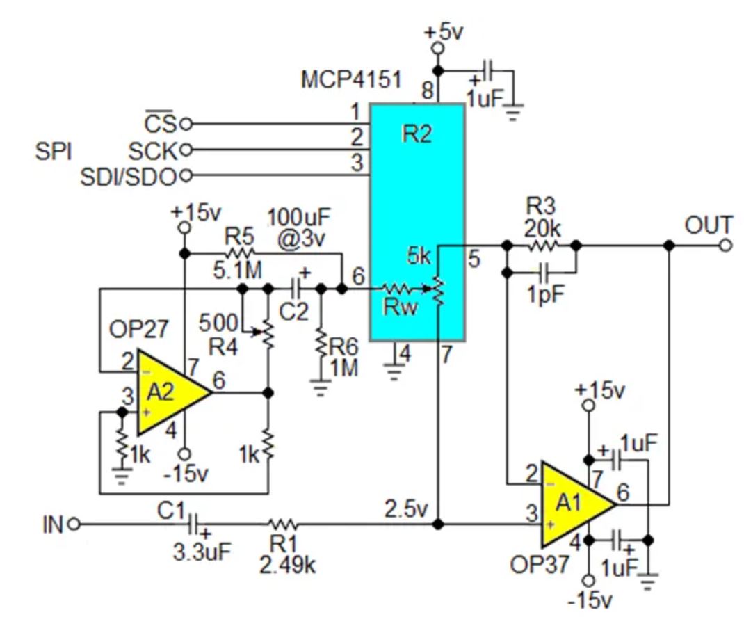 數(shù)字電位器能否代替電路中的機械電位器？