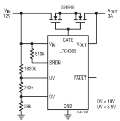 為敏感電路提供過壓及電源反接保護！