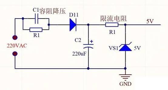 220V直接串聯(lián)電阻降壓5V能給手機充電嗎？