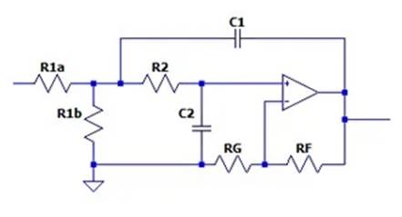 二階運算放大器的低通、帶通和高通濾波器設(shè)計