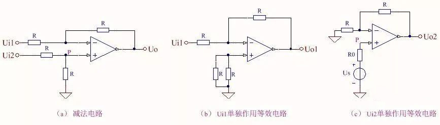 運(yùn)放的信號疊加電路與求差電路